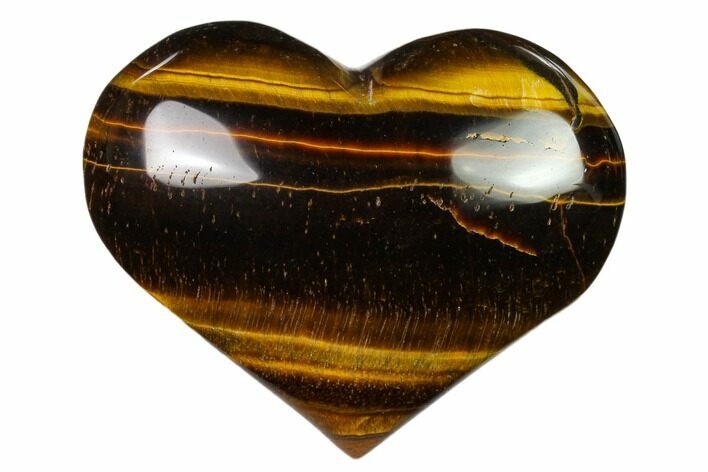 Polished Tiger's Eye Heart #148782